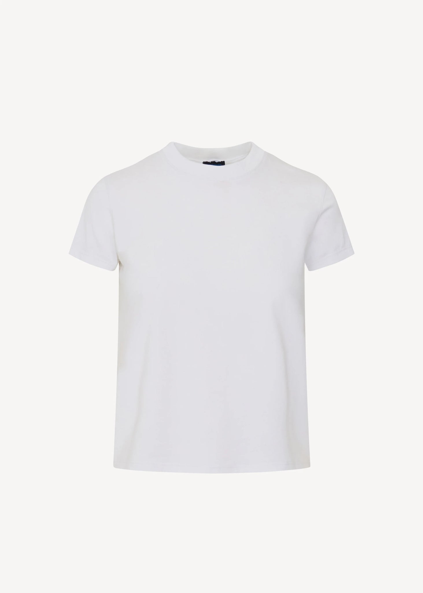 Pima Stretch Short Sleeve Baby Tee in White