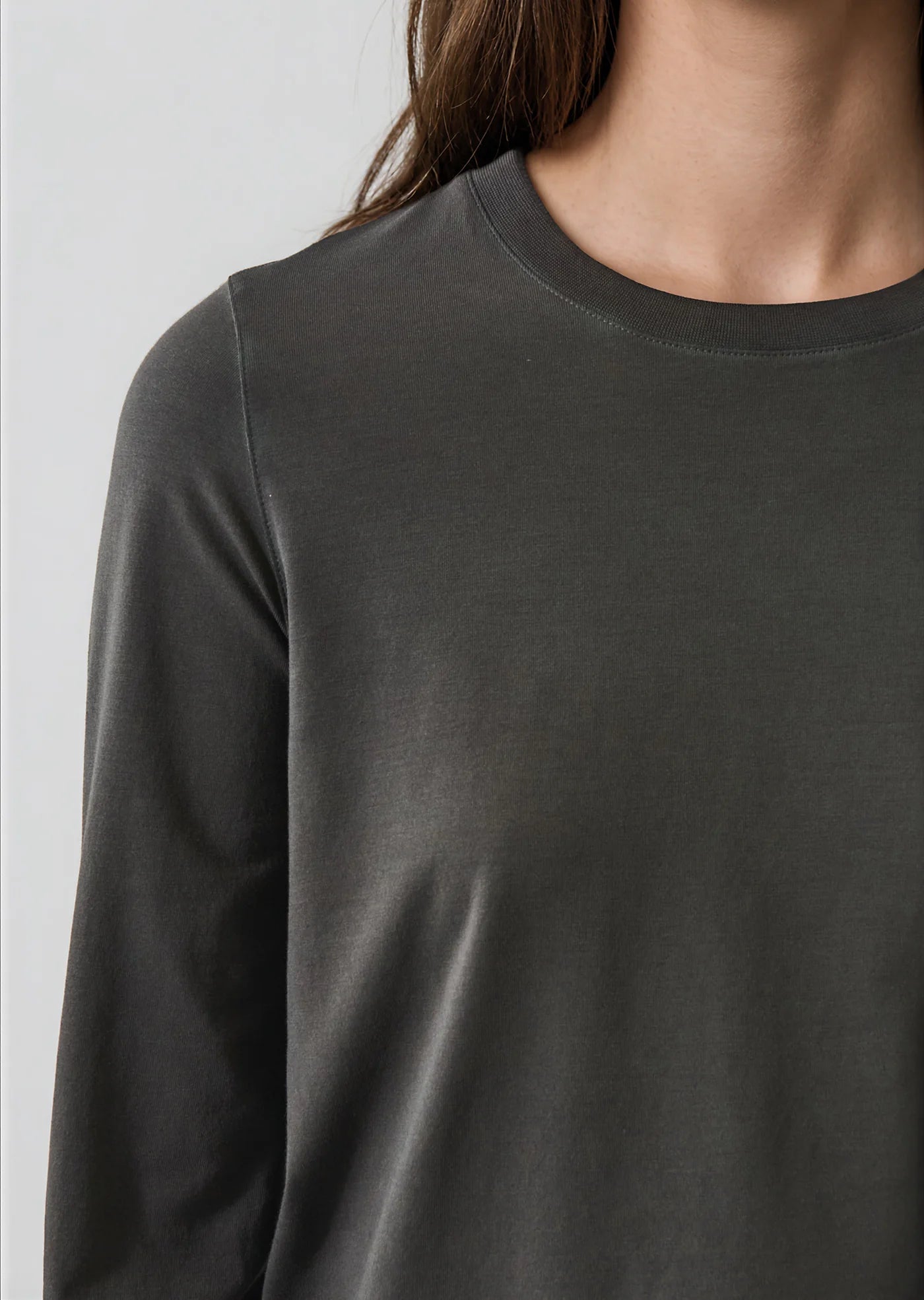 Sublime Reactive Pima Cotton Stretch Long Sleeve Baby T-Shirt in Thyme