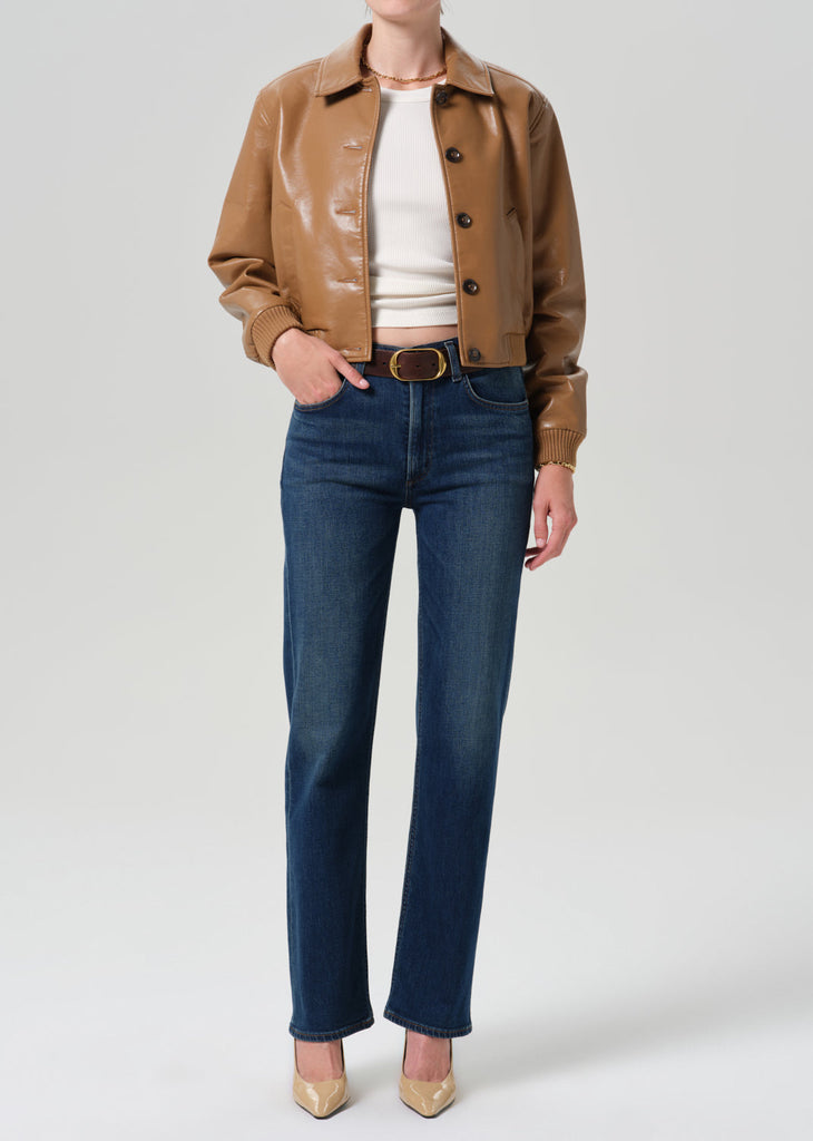 Palma Straight Long Clean Hem in Pierre