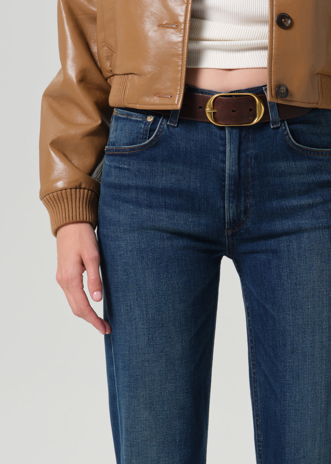 Palma Straight Long Clean Hem in Pierre