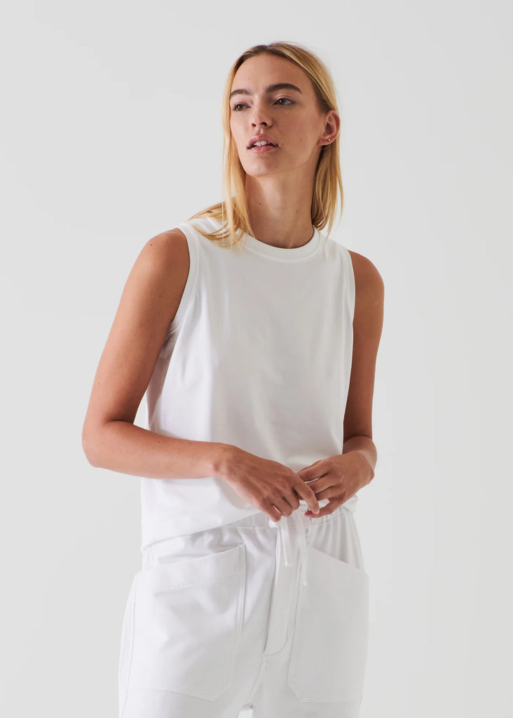 Iconic Boyfriend Tank in White