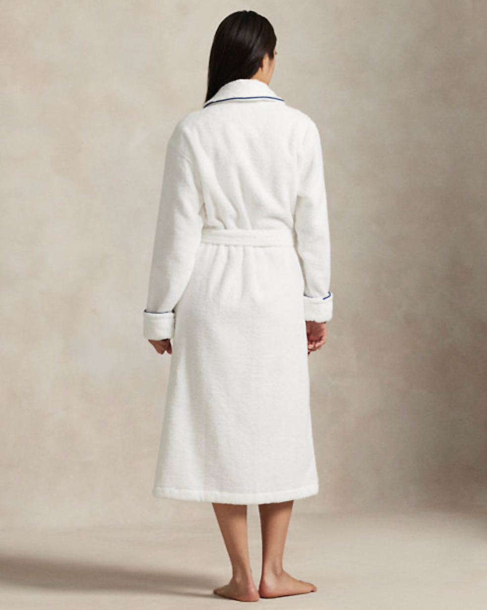 Polo Essentials Robe in White Cloud