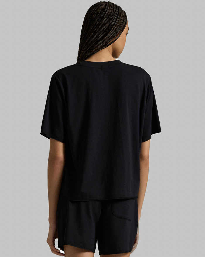 Short Sleeve Short Set in Black