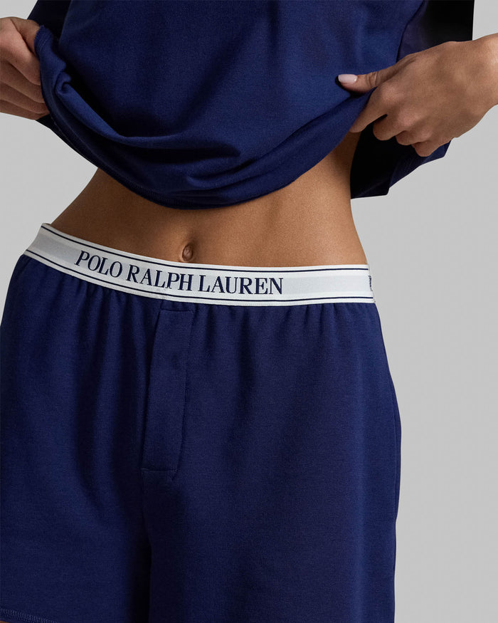 Short Sleeve Short Set in Navy