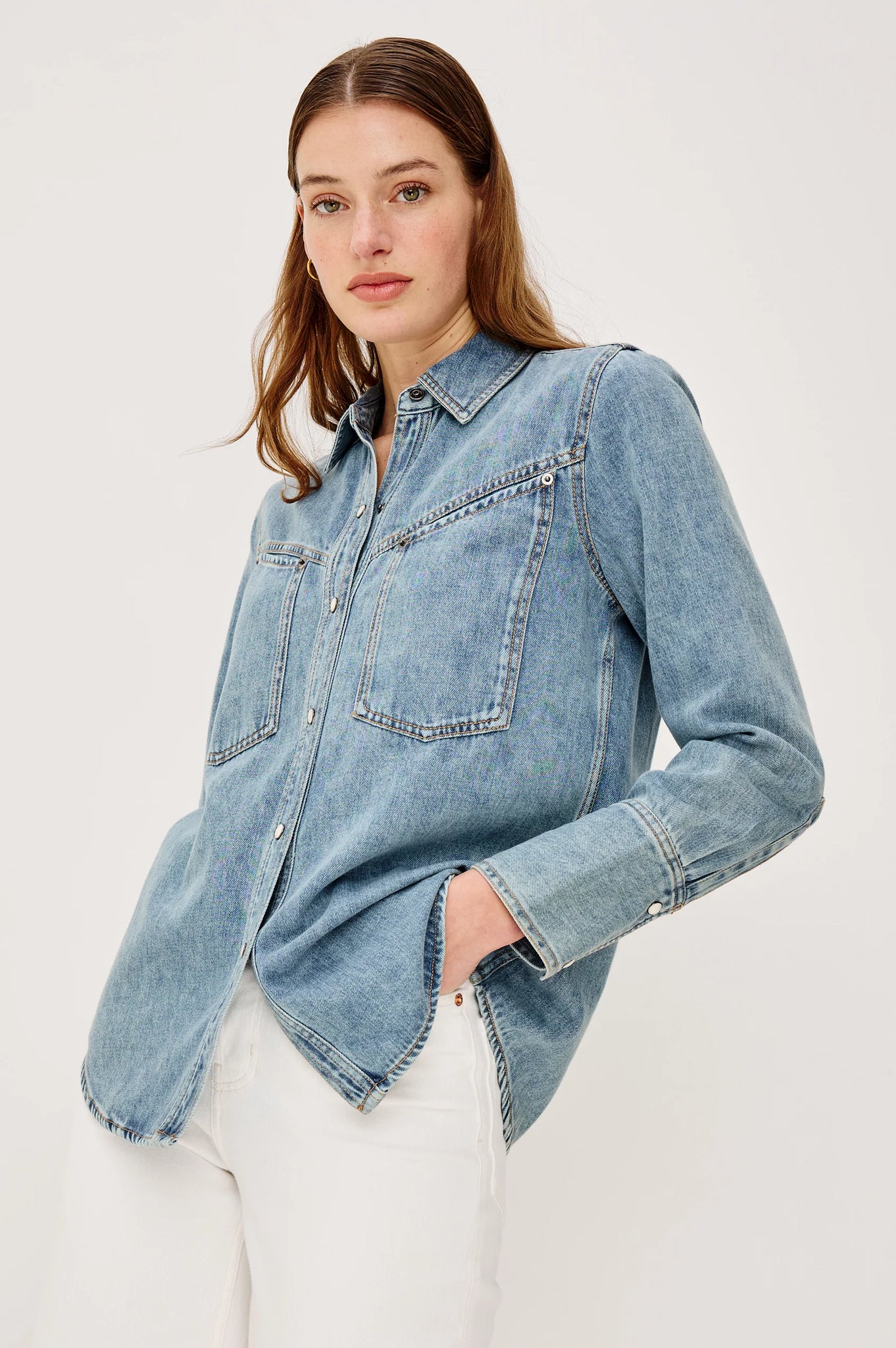 Acton Shirt in Western Blue