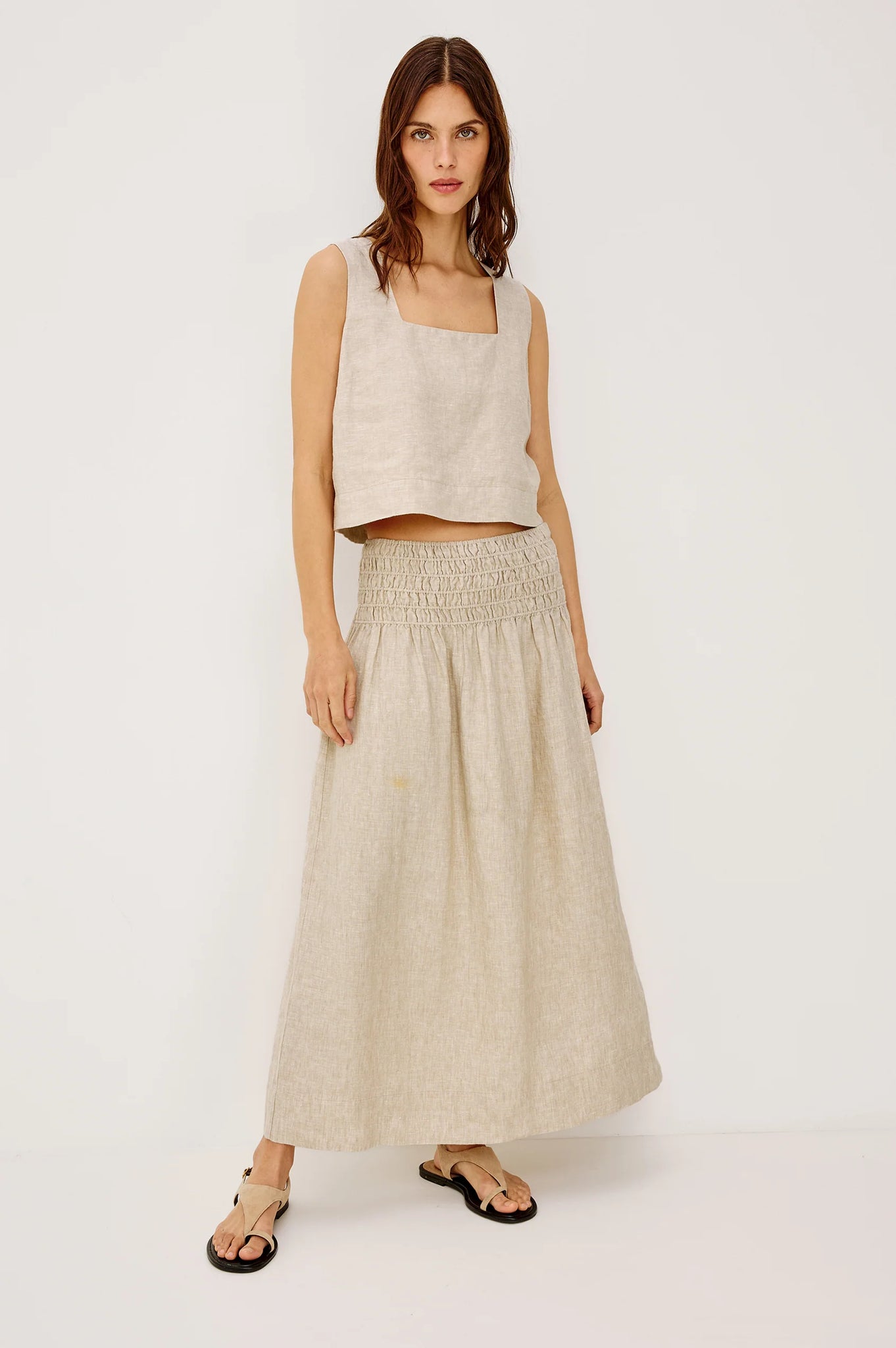 Akira Top in Heathered Flax