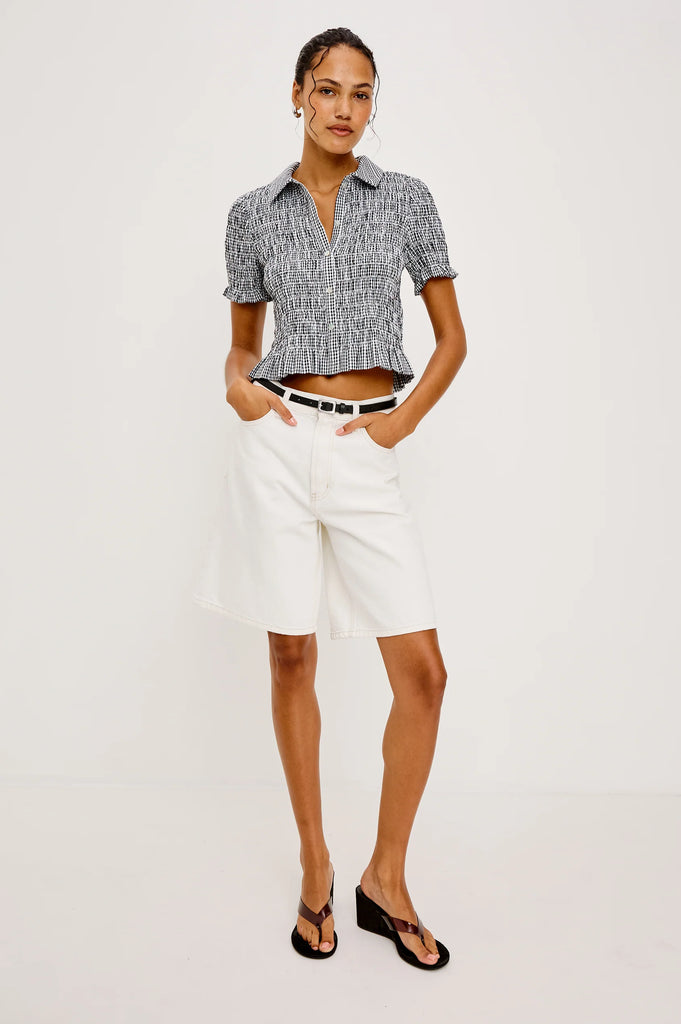 Alton Shirt in Black Gingham