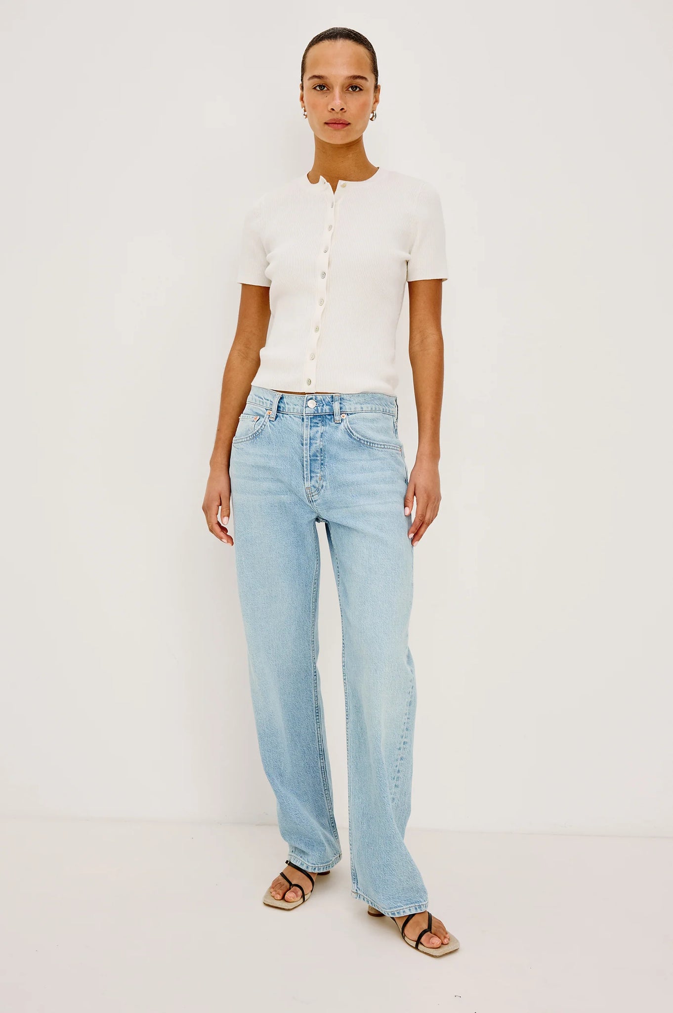 Bonnie Top in Ivory