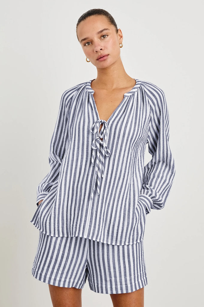 Brielle Top in Admiral Stripe