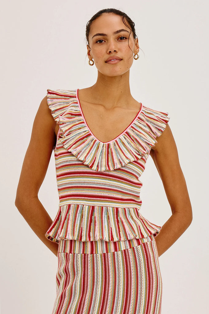 Carmelita Top in Havana Stripe