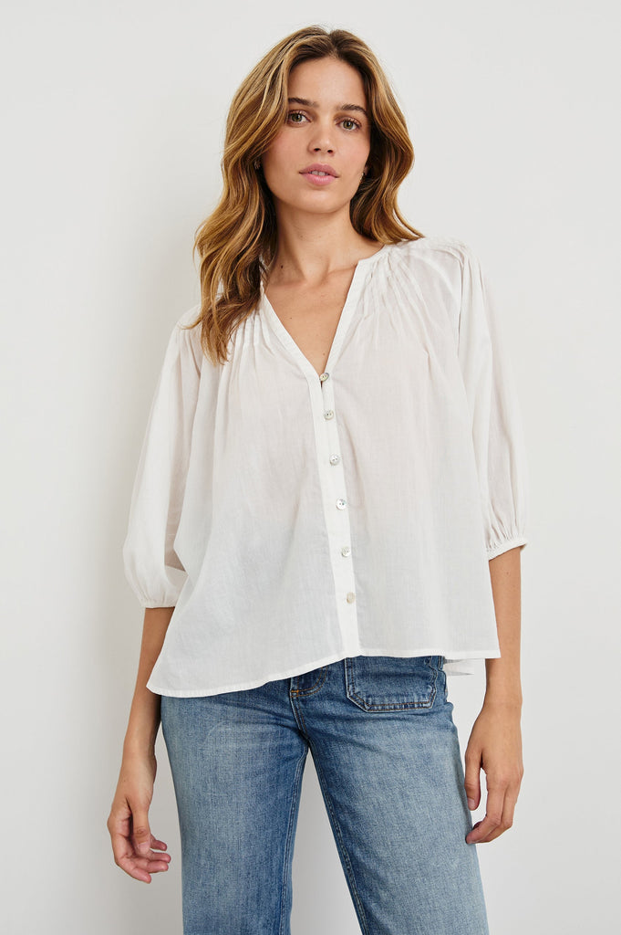 Cassat Top in White