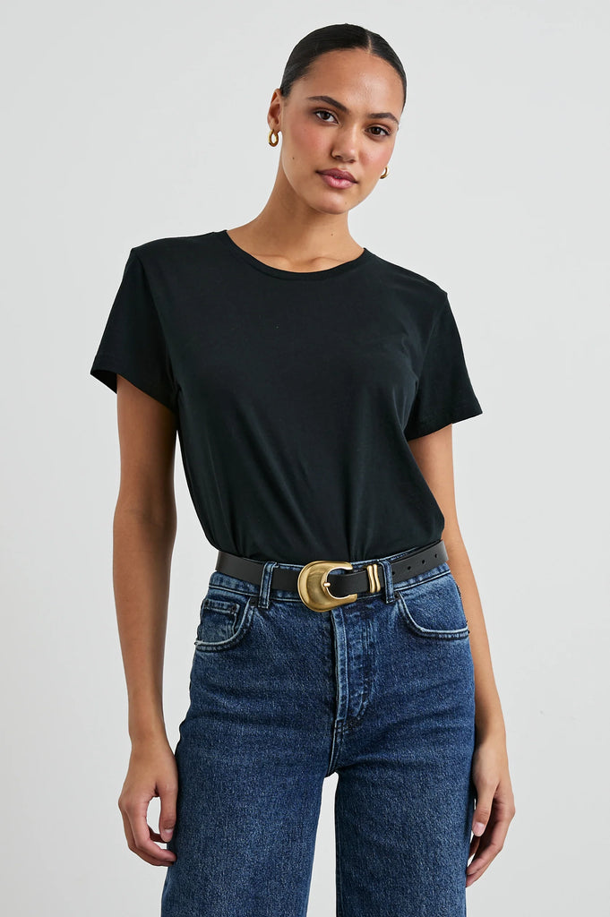 Classic Crew Neck T-Shirt in Black