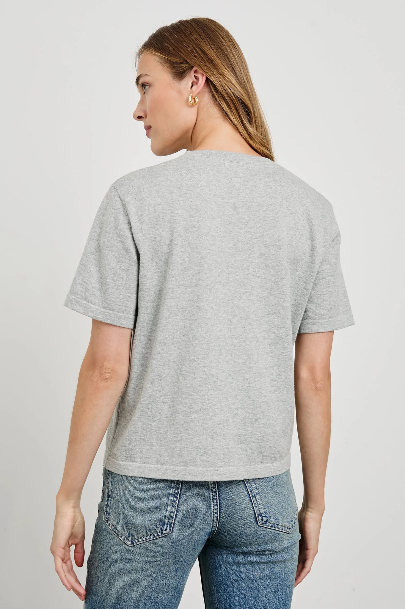 Cotton Cashmere T-Shirt Heather Grey