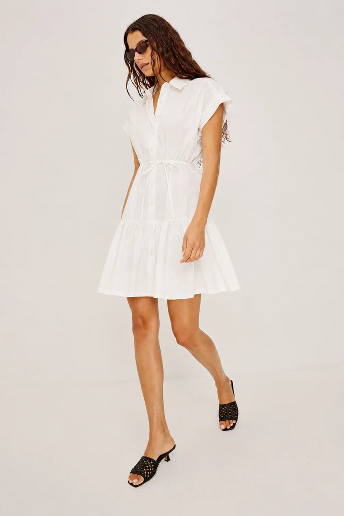 Evaline Dress in White