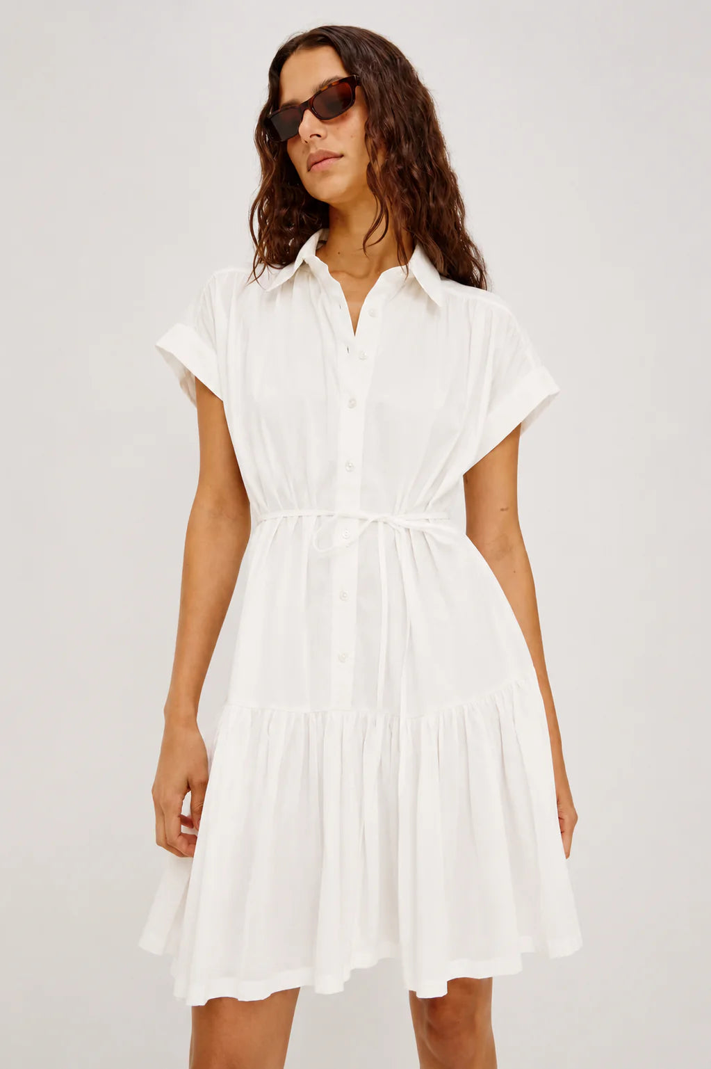 Evaline Dress in White