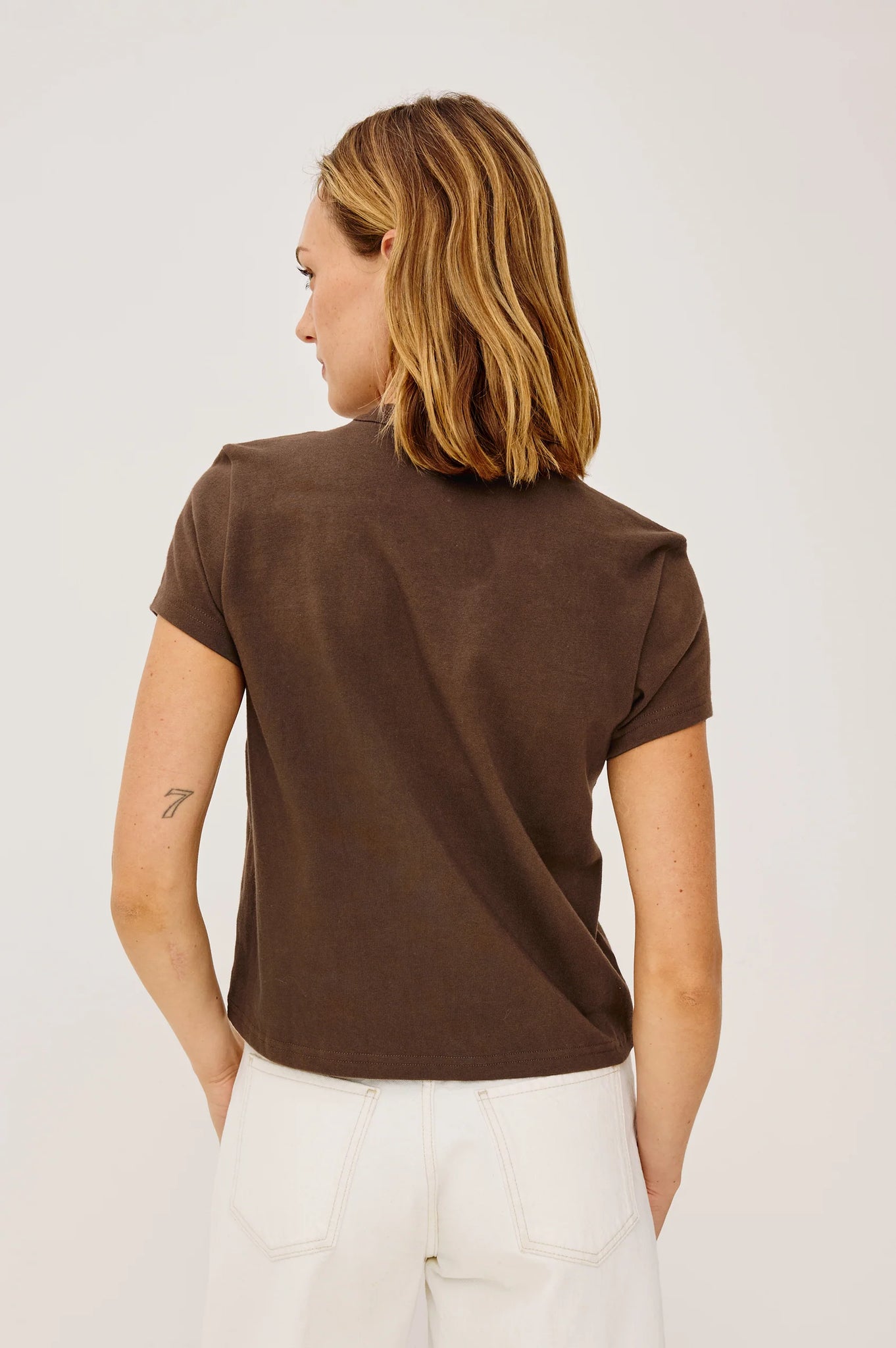 Girlfriend Tee in Espresso