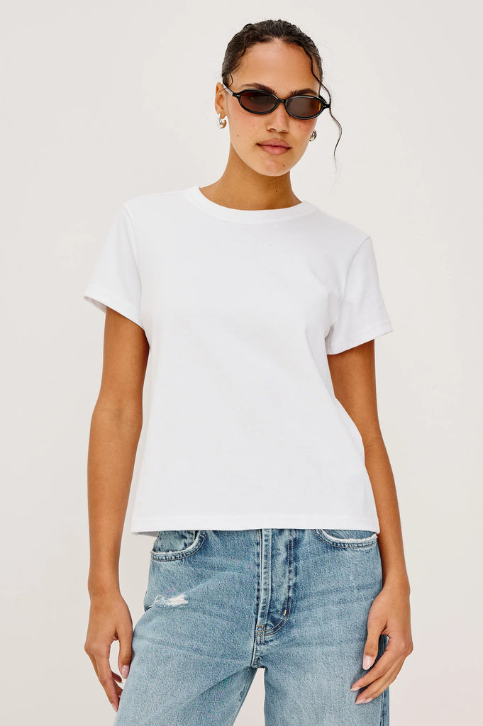 Girlfriend Tee in White