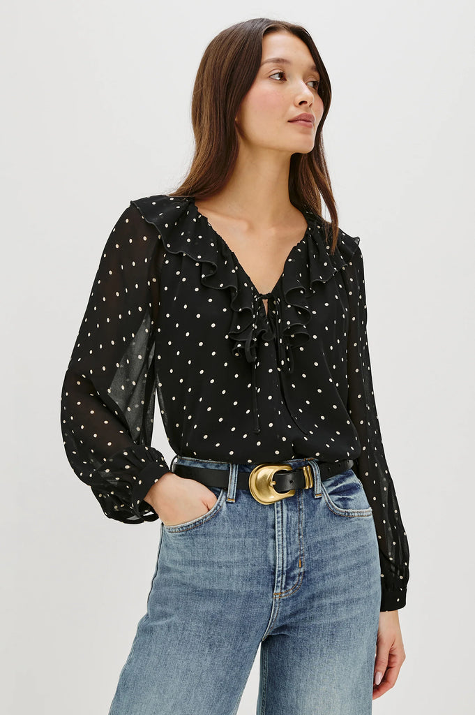 Rails Honora Top in Polka Dots