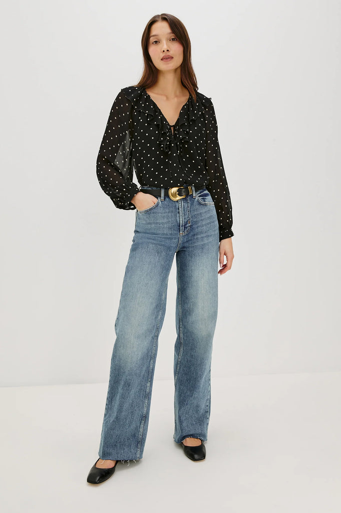 Rails Honora Top in Polka Dots