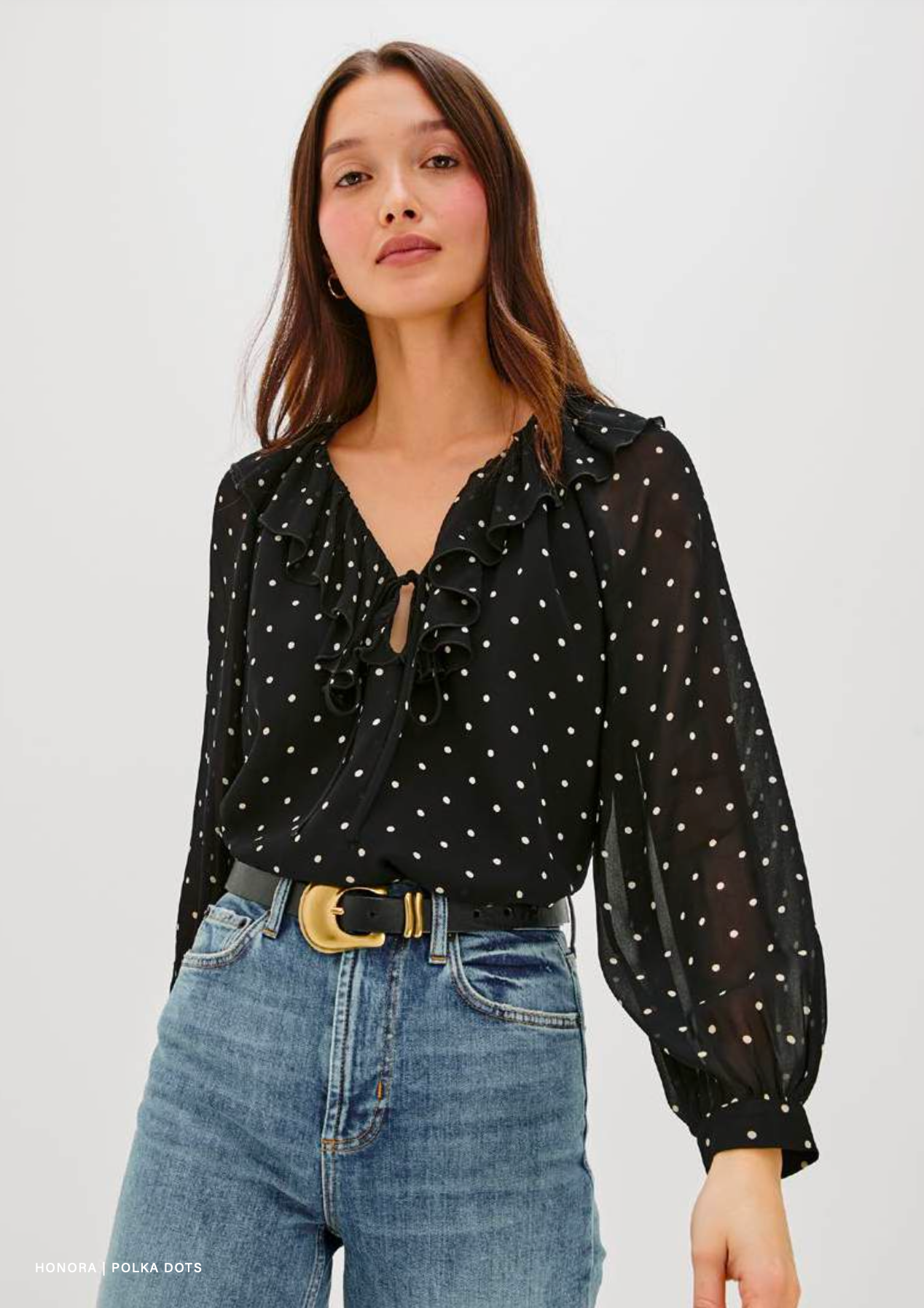 Honora Top in Polka Dots