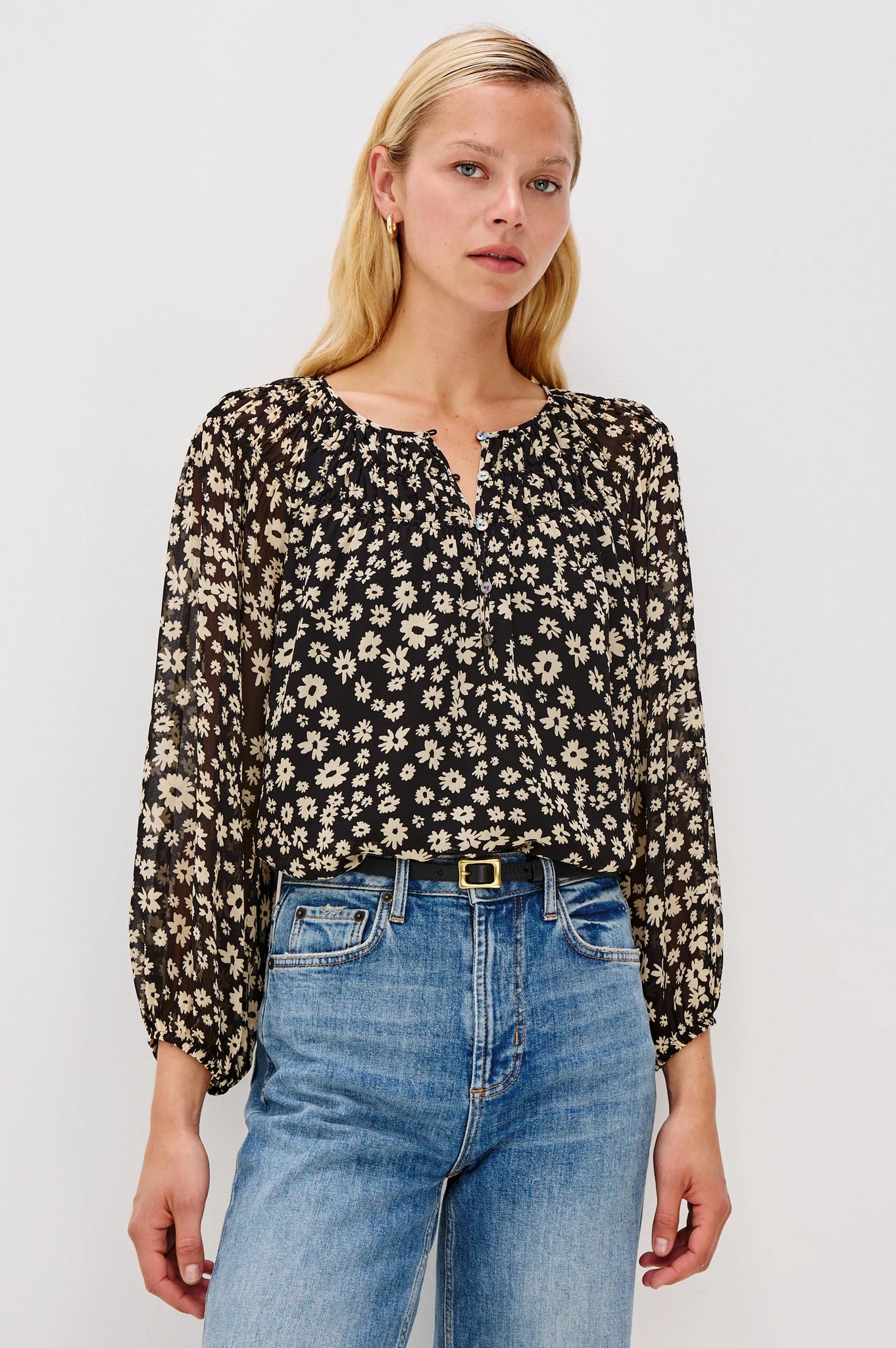 Isolde Top in Sun Daisies