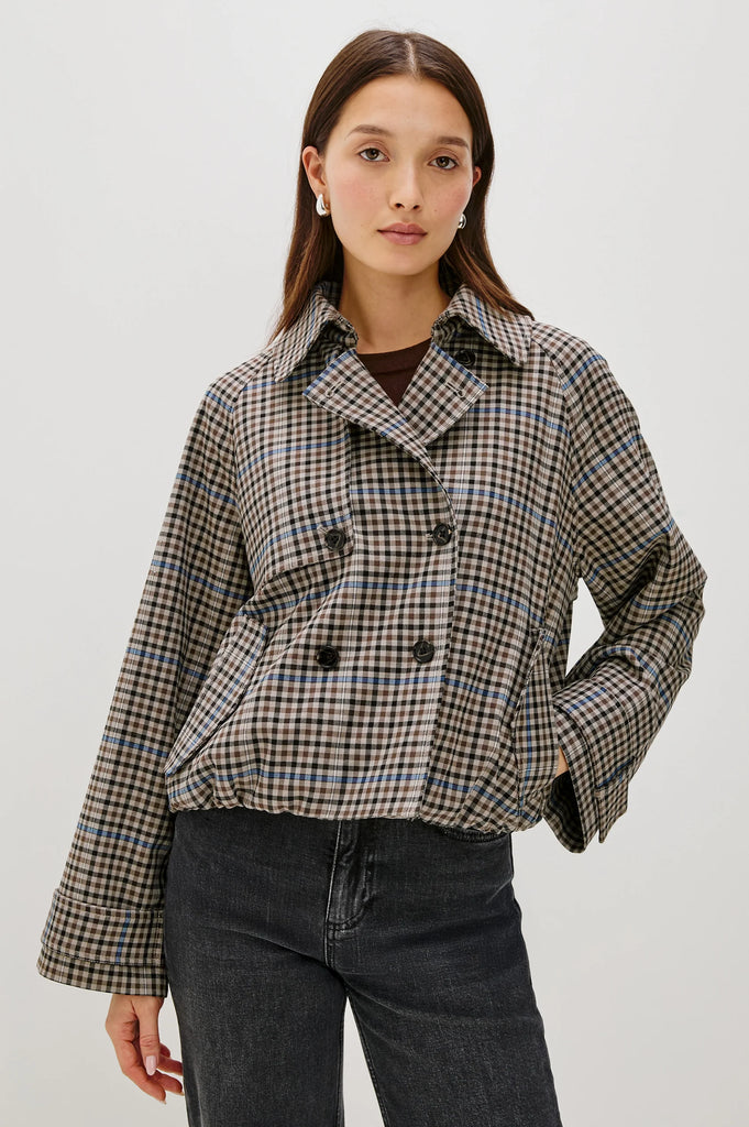 Jett Jacket in Mocha Check
