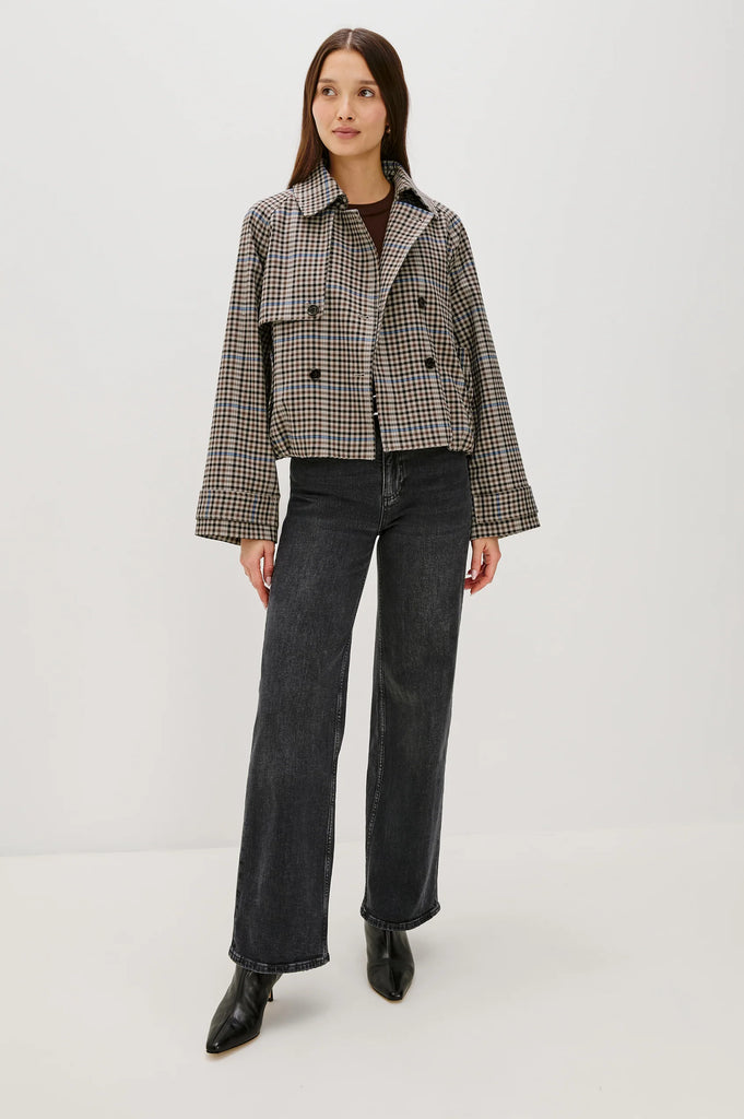 Jett Jacket in Mocha Check