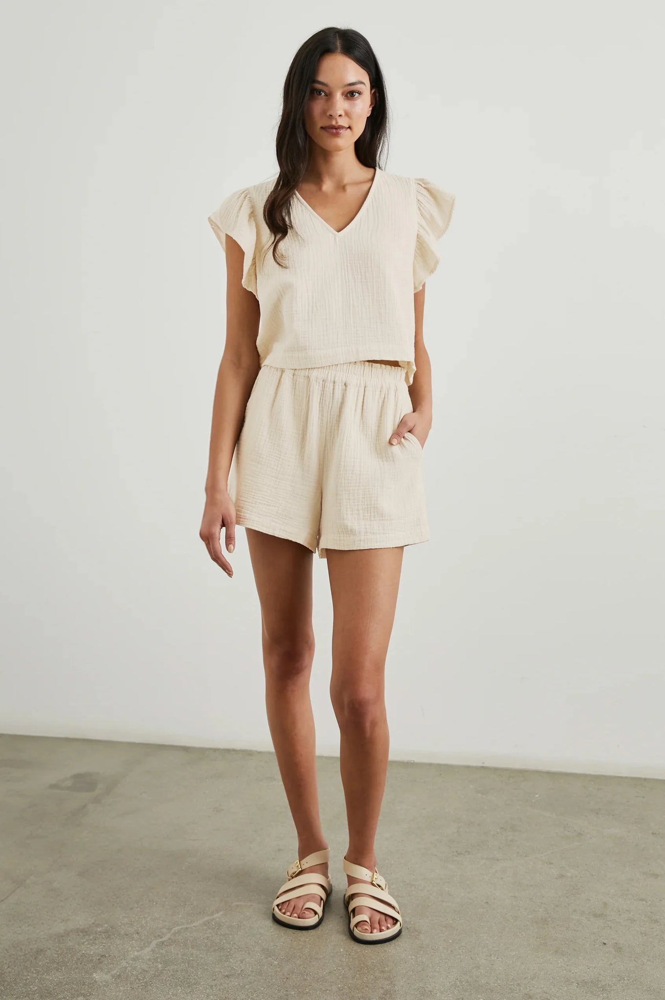 Leighton Shorts in Flax