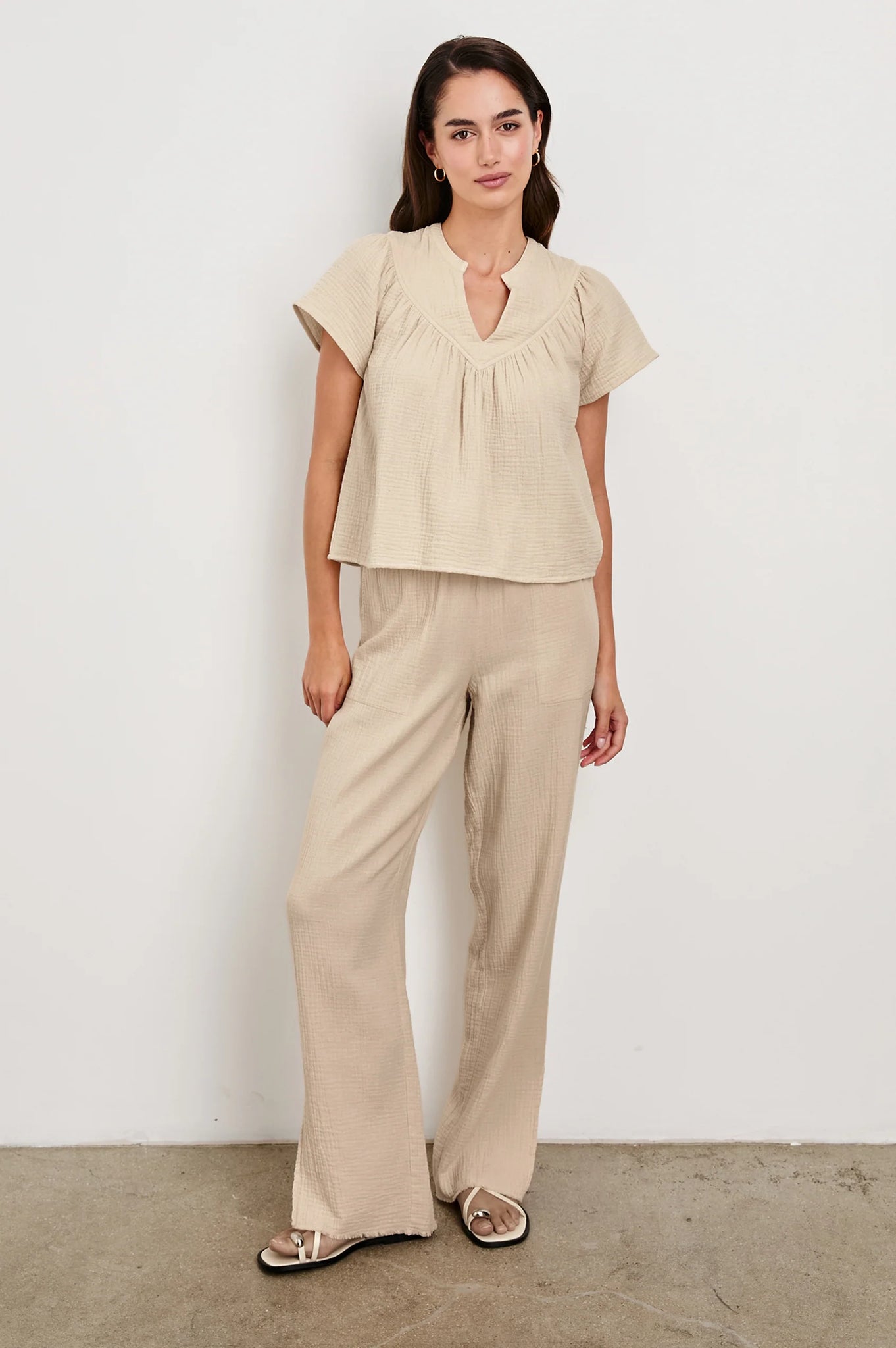 Leon Pant in Flax