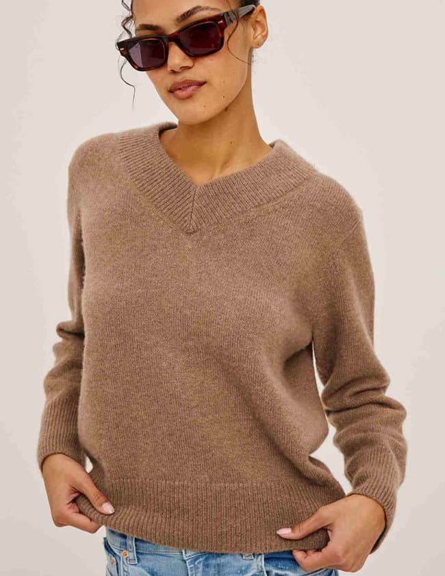 Lidya Sweater in Heather Camel