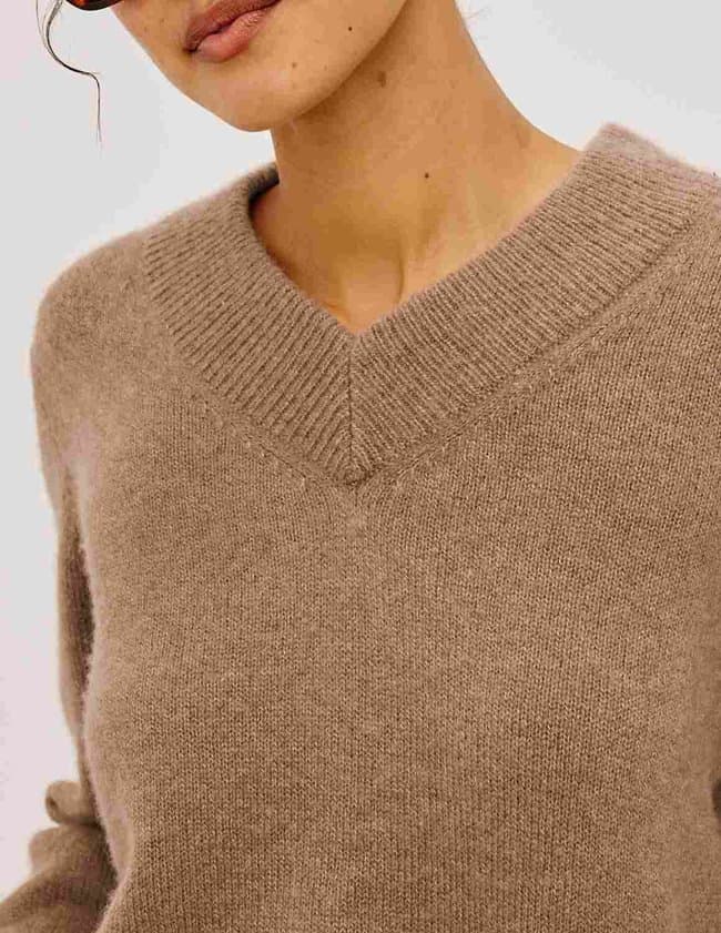 Lidya Sweater in Heather Camel