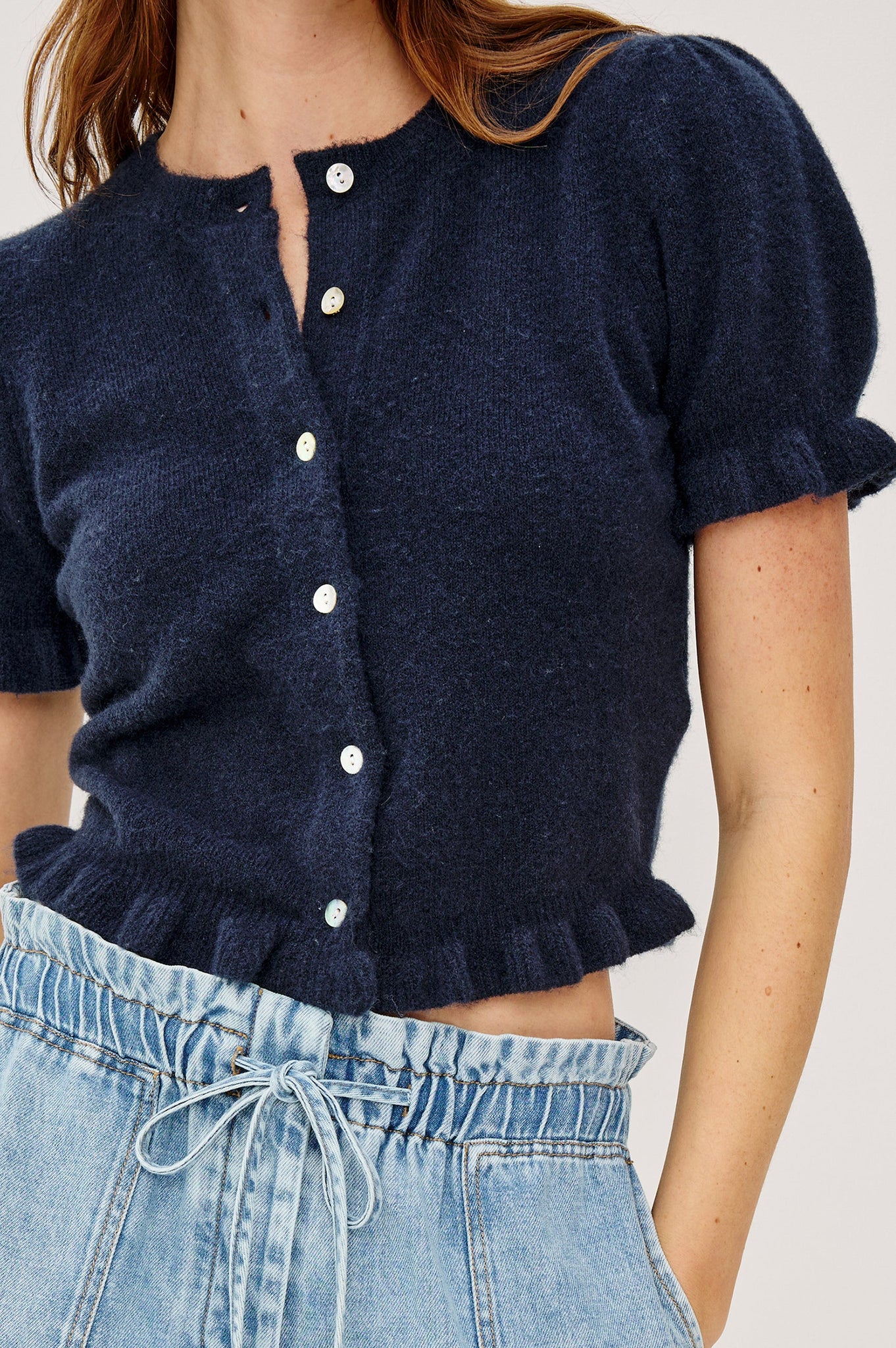 Lora Top in Navy