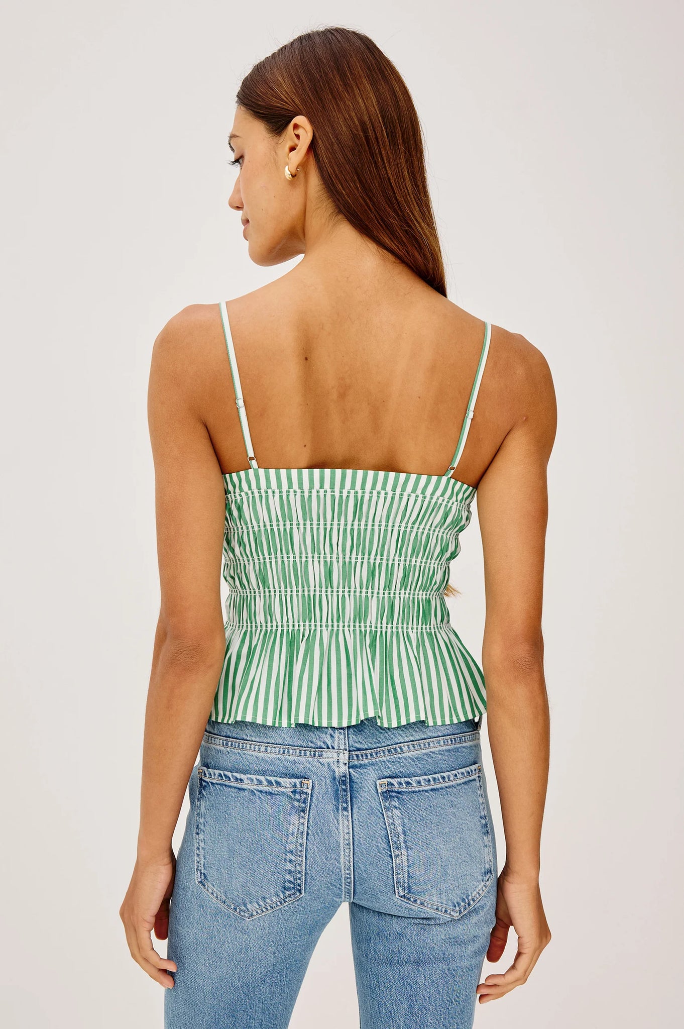 Makenna Top in Emerald Stripe