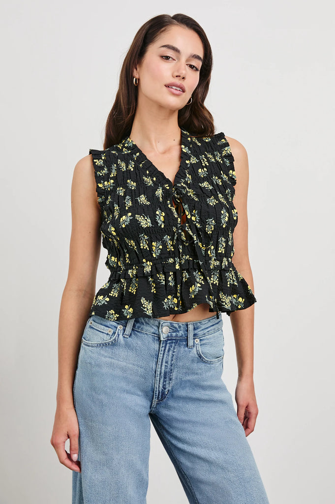 Martine Top in Dark Amaryllis