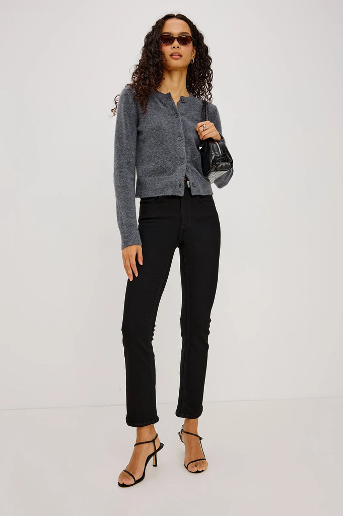 Matilda Cardigan in Charcoal