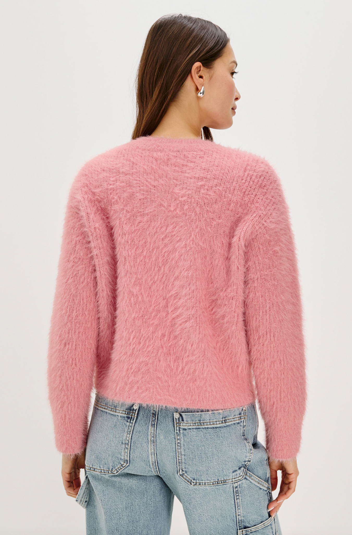 Melo Cardigan in Heather Pink
