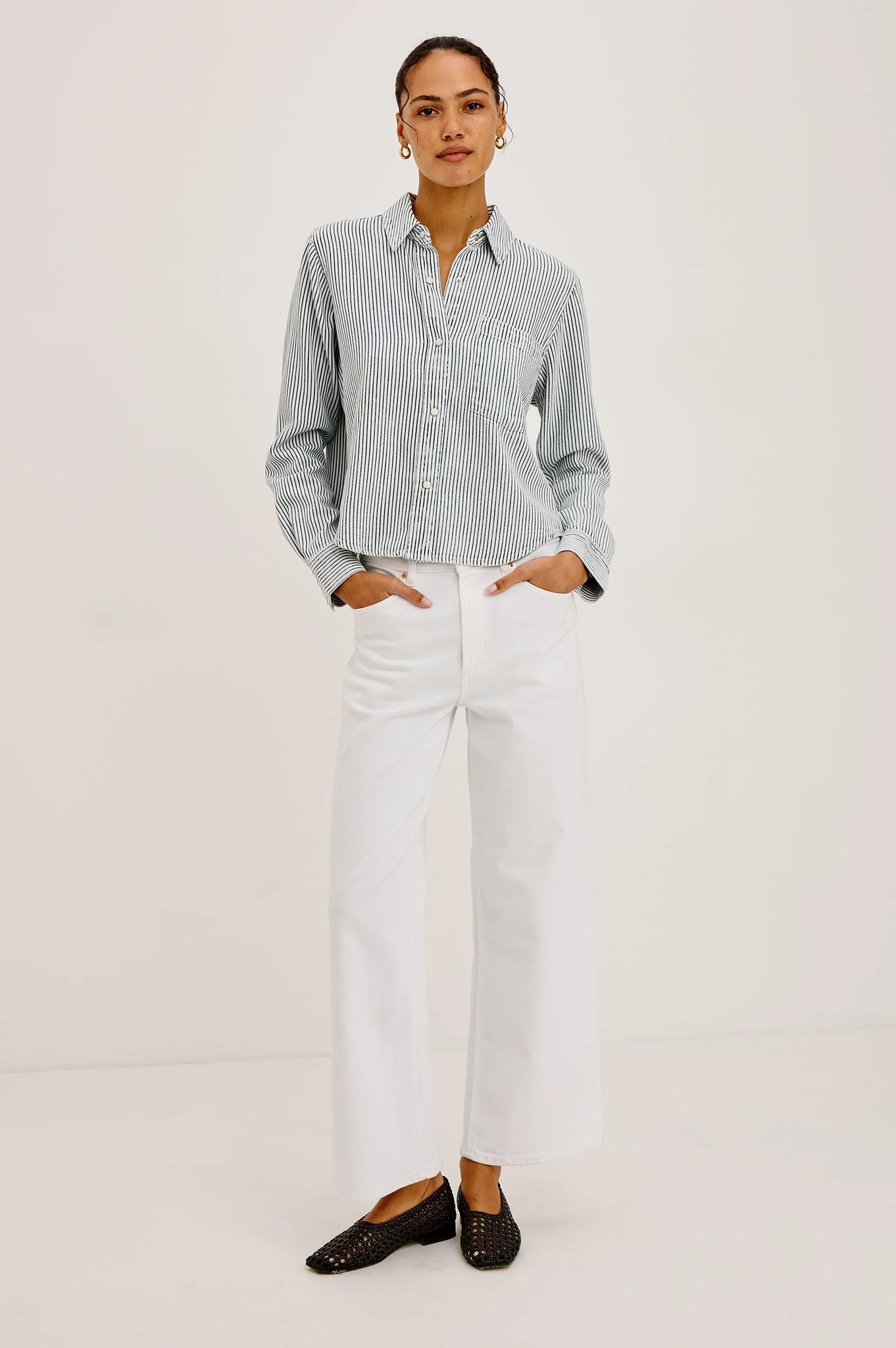 Noa Top in Railroad Stripe