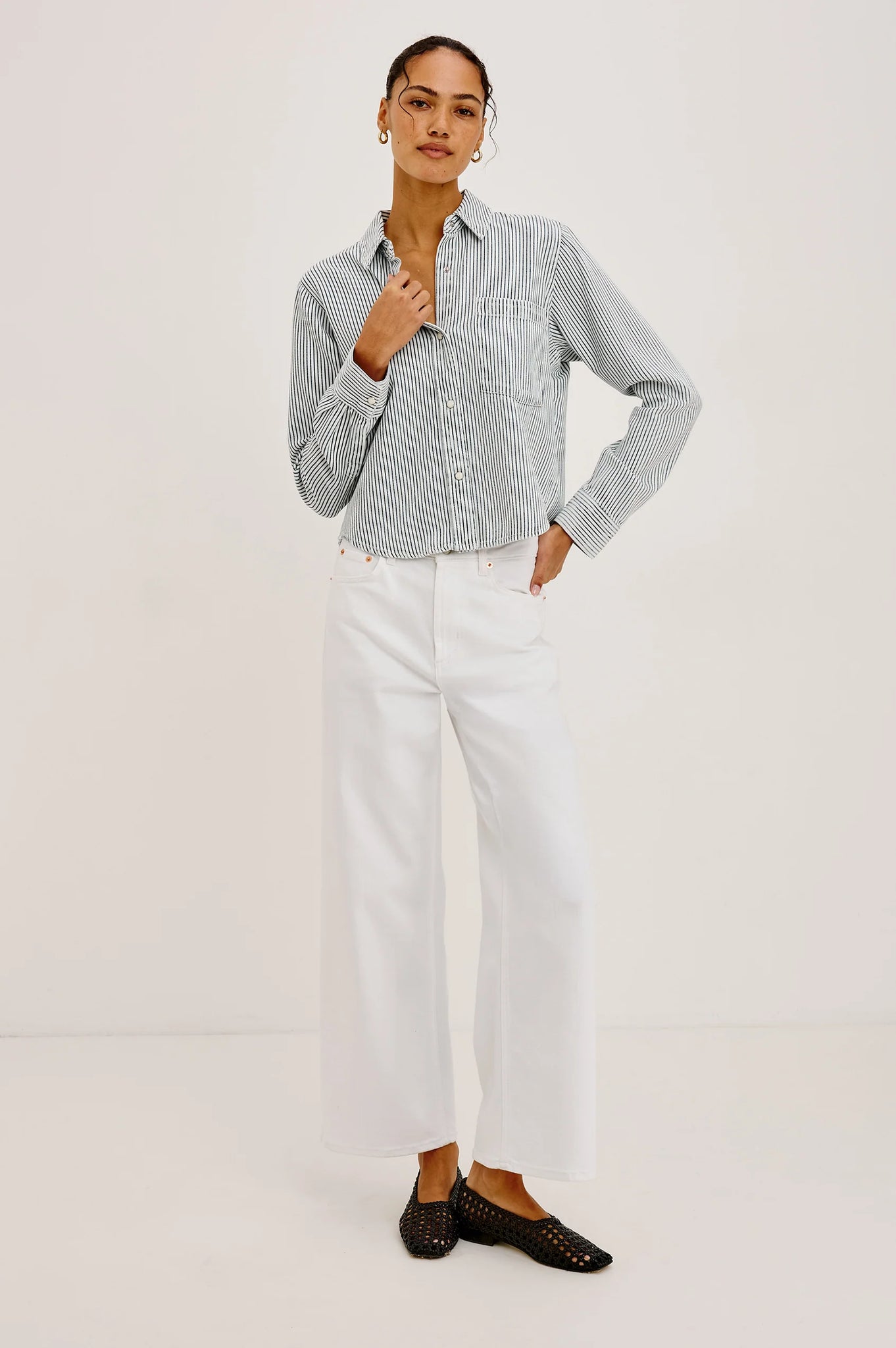 Noa Top in Railroad Stripe