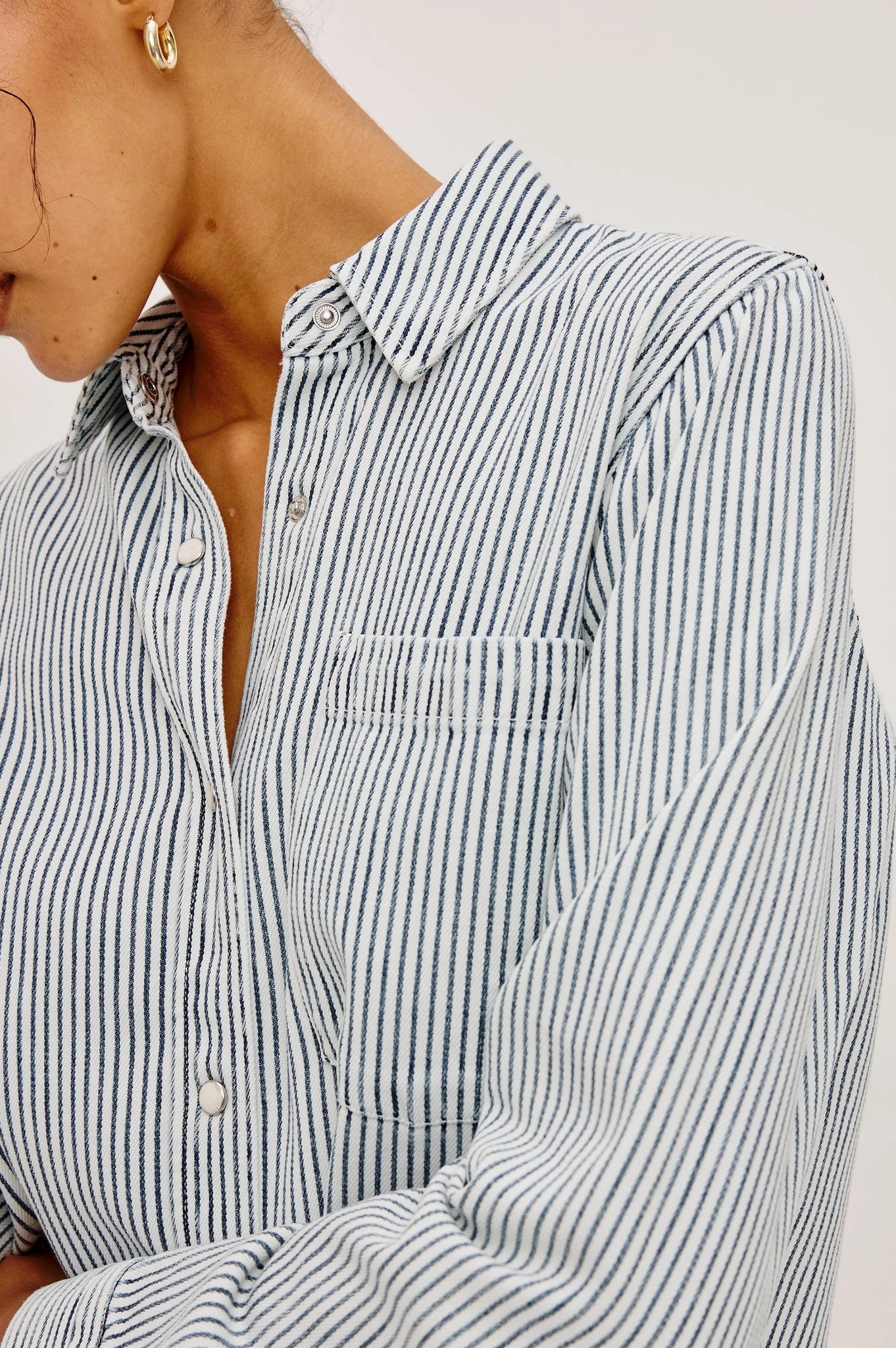 Noa Top in Railroad Stripe