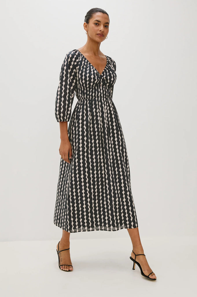 Paio Dress in Painted Noir