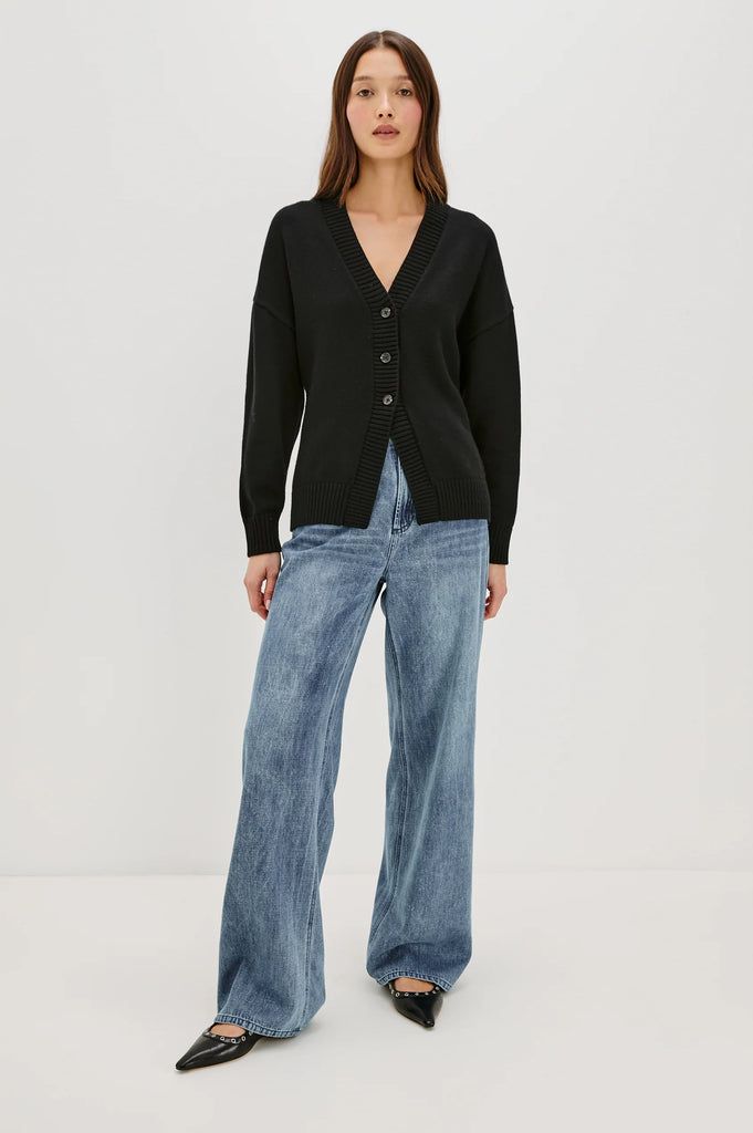 Philippa Cardigan in Black