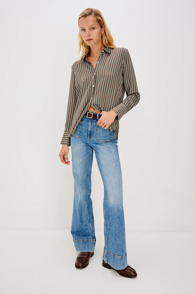 Saige Shirt in Isle Stripe