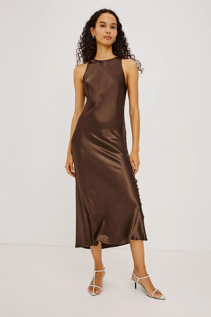 Solene Dress in Espresso