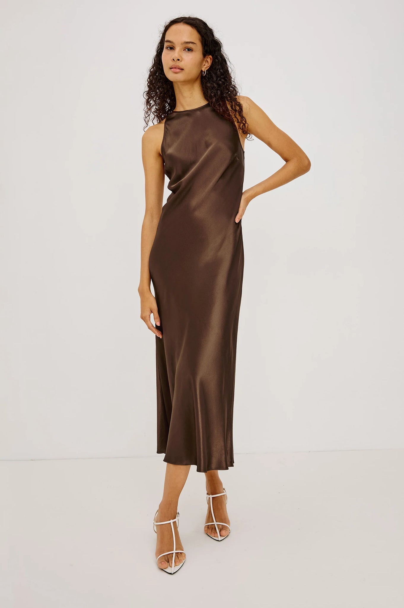 Solene Dress in Espresso