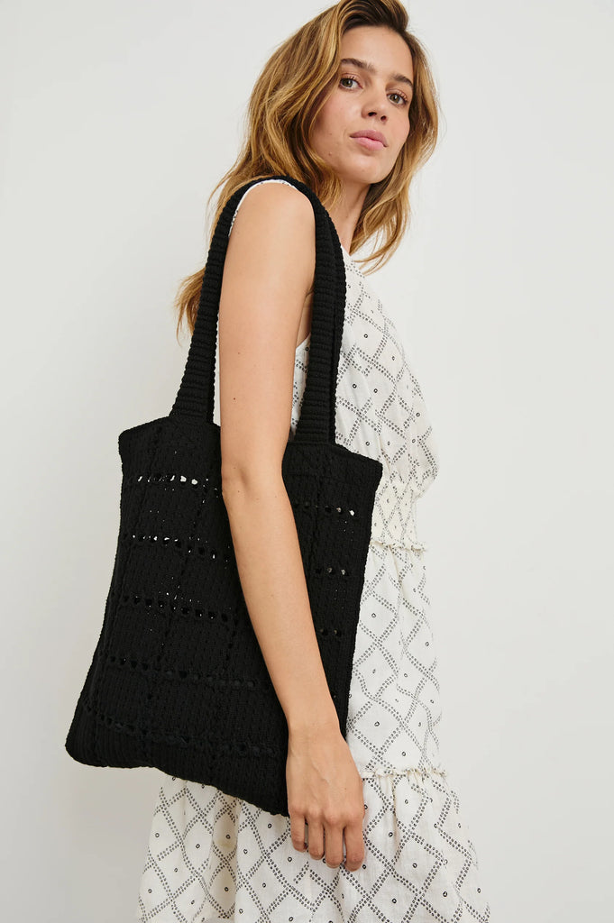 The Crochet Tote in Black