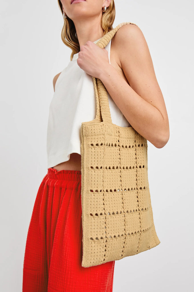 The Crochet Tote in Rattan