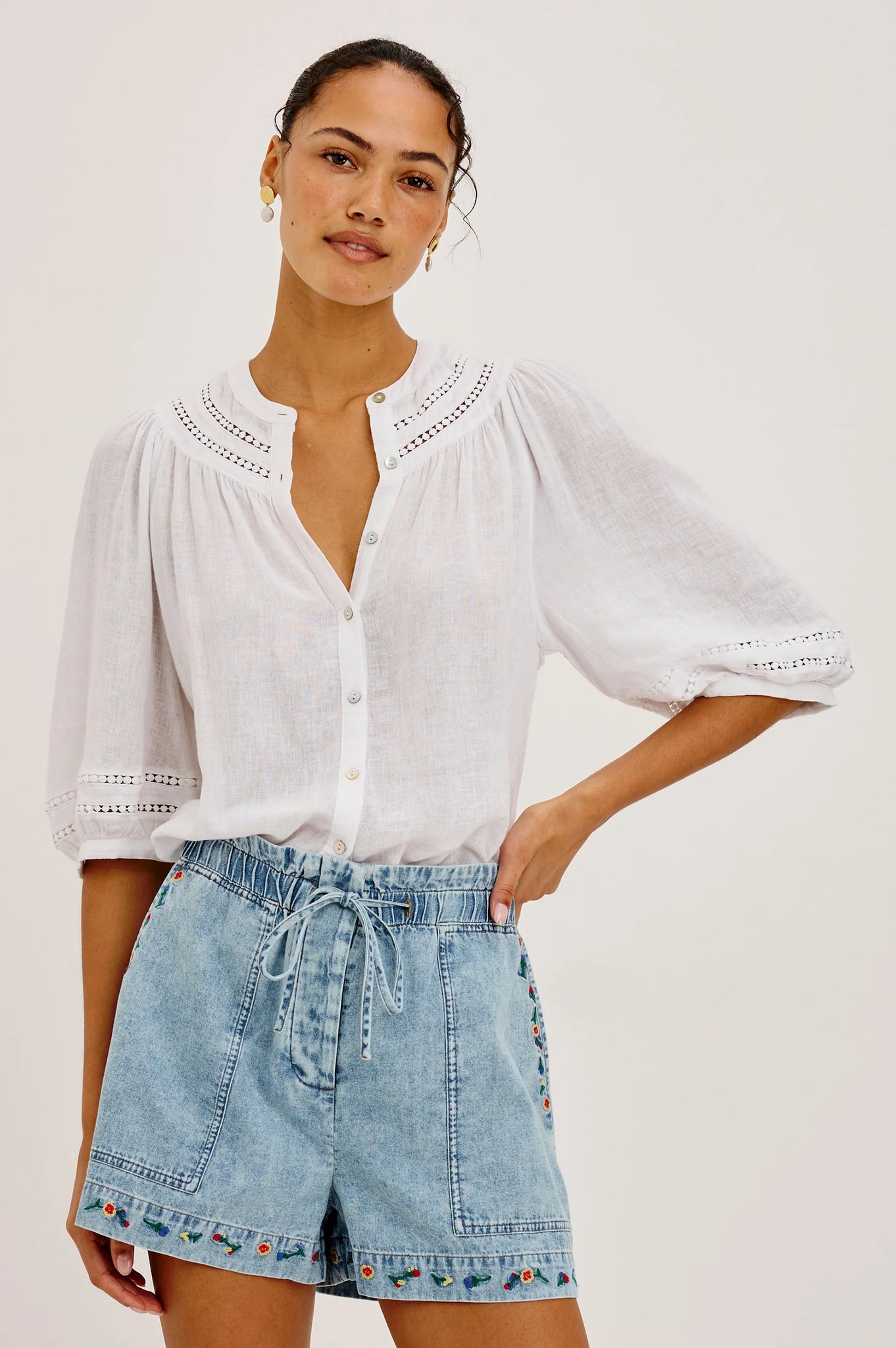 Theia Shirt in White