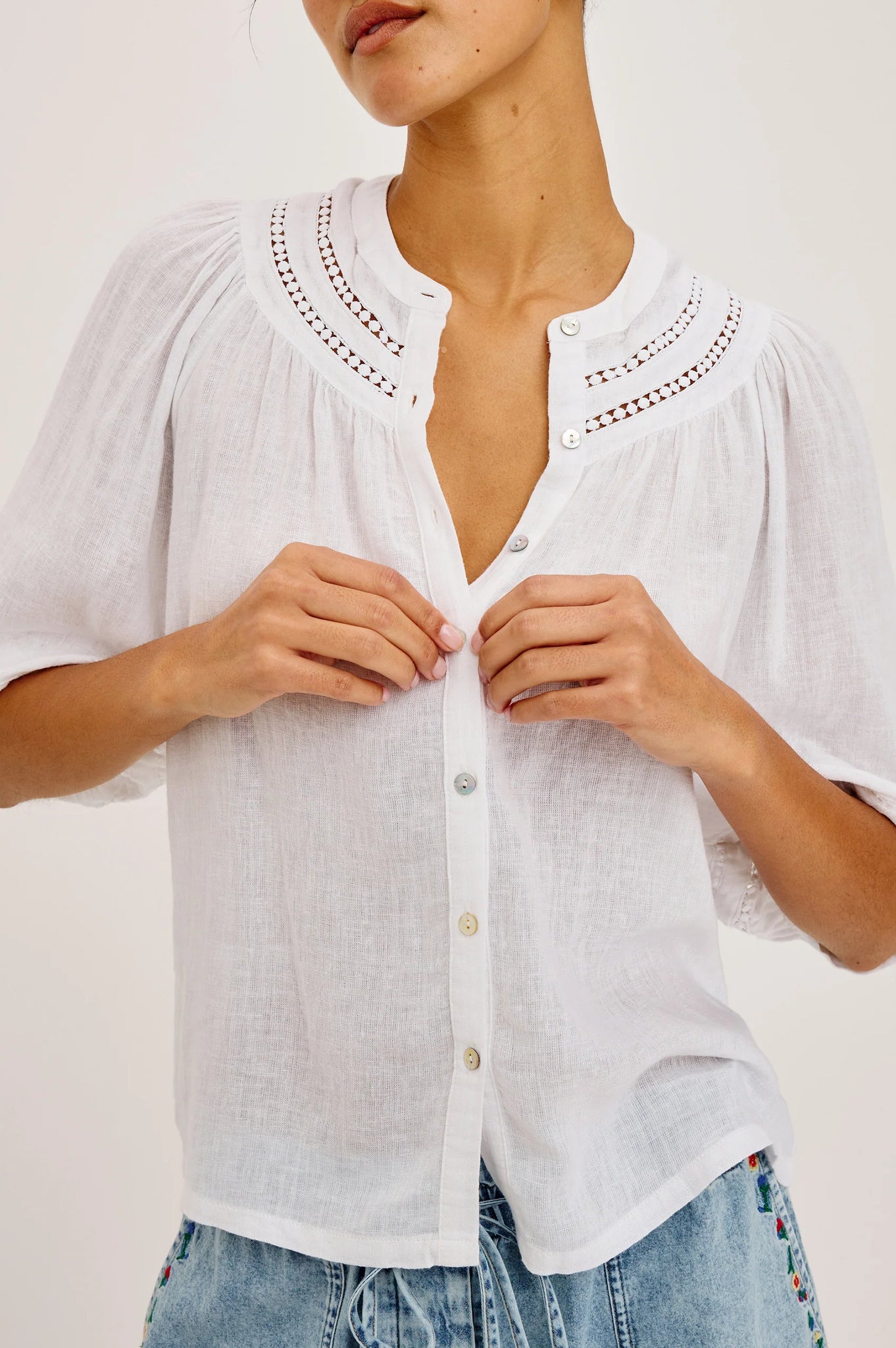 Theia Shirt in White