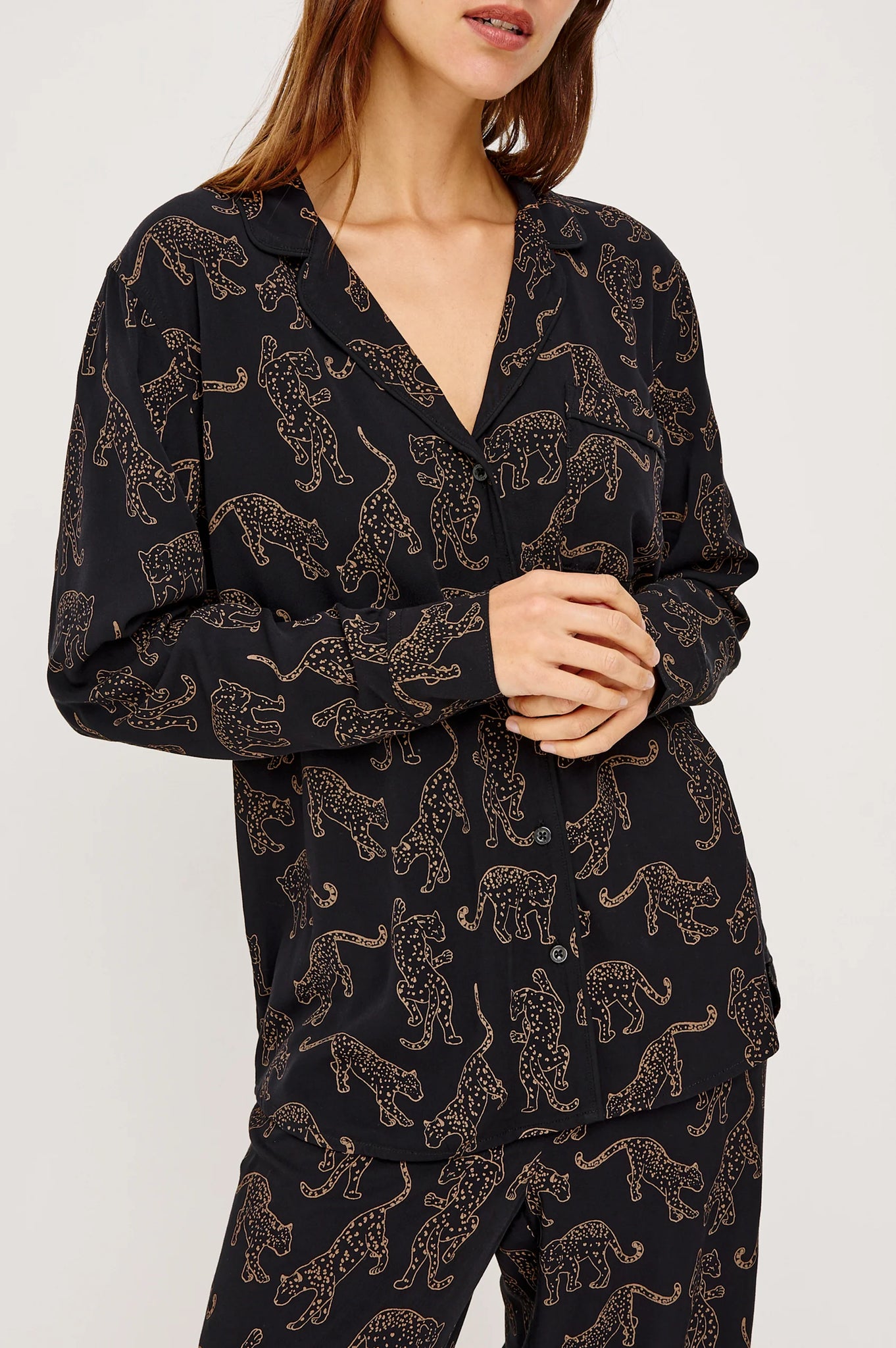 Varra Pajama Set in Tan Jaguars