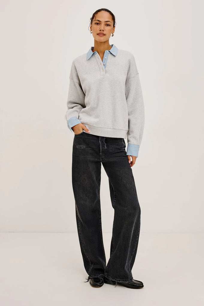Zavier Sweatshirt in Heather Grey